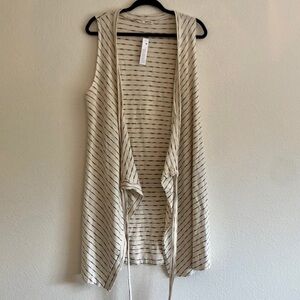 NWT Striped LAmade Kimono/Wrap